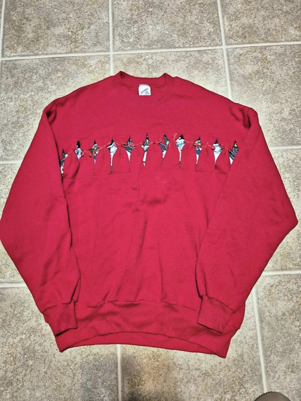 Jerzees Red Graphic Sweatshirt Size XL